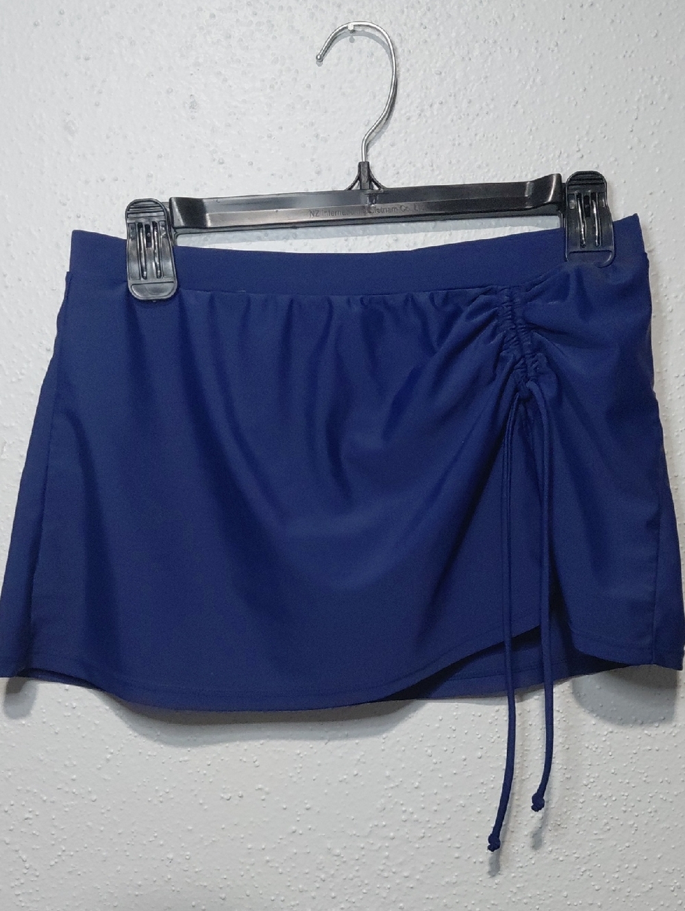 Atilla Navy Swim Skirt with Side Ruching